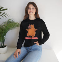 Yoga Capybara Meditation Pose Unisex Sweatshirt