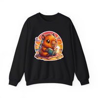 Adorable Capybara Sunset Reading Vibes Unisex Sweatshirt