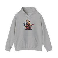 Rockstar Capybara with Electric Guitar Unisex Hoodie
