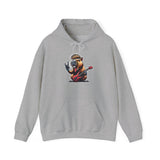 Rockstar Capybara with Electric Guitar Unisex Hoodie