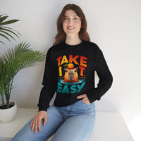 Take It Easy Capybara Relaxing Design Unisex Sweatshirt