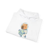 Astronaut Capybara Holding Earth Unisex Hoddie