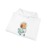 Astronaut Capybara Holding Earth Unisex Hoddie