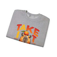 Take It Easy Capybara Relaxing Design Unisex Sweatshirt