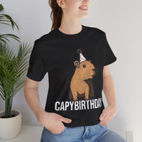 Happy Capybirthday Funny Capybara Unisex T-Shirt