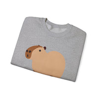 Clean Cartoon Capybara Character Unisex Sweatshirt