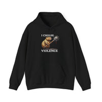 I Choose Violence Capybara Meme Unisex Hoodie