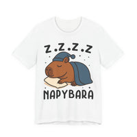 Napybara Funny Sleeping Capybara Design Unisex T-Shirt