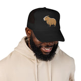 Minimal Capybara Outline Trucker Hat