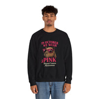 Capybara October Pink Breast Cancer Support Unisex Sweatshirt