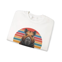Retro Capybara Bruh Expression Unisex Sweatshirt