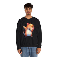 Capybara Doing the Dab Funny Cartoon Unisex Sweatshirt