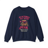 Capybara October Pink Breast Cancer Support Unisex Sweatshirt
