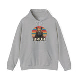 Retro Capybara Bruh Expression Unisex Hoodie