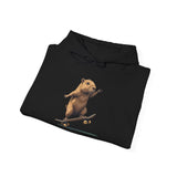 Skater Capybara Riding Skateboard Unisex Hoodie