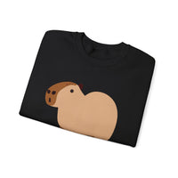 Clean Cartoon Capybara Character Unisex Sweatshirt