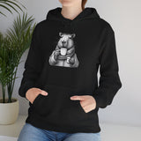 Cozy Capybara Drinking Coffee Mug Unisex Hoodie