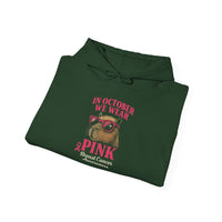 Capybara October Pink Breast Cancer Support Unisex Hoodie