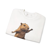 Skater Capybara Riding Skateboard Unisex Sweatshirt