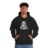 Cozy Capybara Drinking Coffee Mug Unisex Hoodie