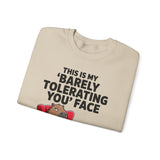 Funny Capybara Barely Tolerating You Face Unisex Sweatshirt