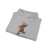 Skater Capybara Riding Skateboard Unisex Hoodie