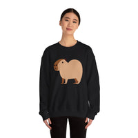 Clean Cartoon Capybara Character Unisex Sweatshirt