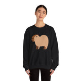 Clean Cartoon Capybara Character Unisex Sweatshirt