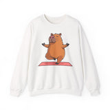 Yoga Capybara Meditation Pose Unisex Sweatshirt