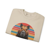Retro Capybara Bruh Expression Unisex Sweatshirt