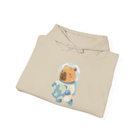 Astronaut Capybara Holding Earth Unisex Hoddie