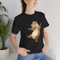 Dancing Capybara Happy Vibes Unisex T-Shirt