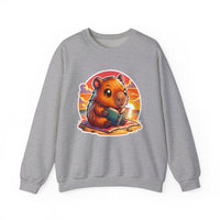 Adorable Capybara Sunset Reading Vibes Unisex Sweatshirt