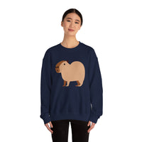 Clean Cartoon Capybara Character Unisex Sweatshirt