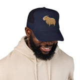 Minimal Capybara Outline Trucker Hat
