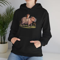 Capybara And Cowboy Mouse Adventure Unisex Hoodie