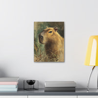 Majestic Capybara Portrait Canvas