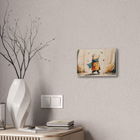 Autumn Stroll Capybara Cozy Vibes Canvas Print