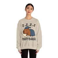 Napybara Funny Sleeping Capybara Design Unisex Sweatshirt