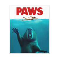 Capybara Paws Parody Canvas Print