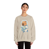 Astronaut Capybara Holding Earth Unisex Sweatshirt