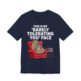 Funny Capybara Barely Tolerating You Face Unisex T-Shirt