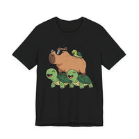 Cool Capybara With Turtles Unisex T-Shirt