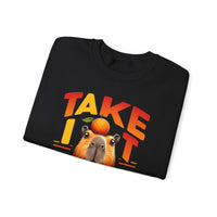 Take It Easy Capybara Relaxing Design Unisex Sweatshirt