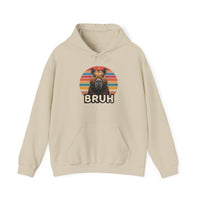 Retro Capybara Bruh Expression Unisex Hoodie