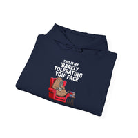 Funny Capybara Barely Tolerating You Face Unisex Hoodie
