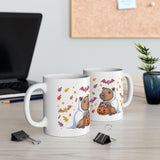 Ghost Capybara Trick or Treat Ceramic Mug
