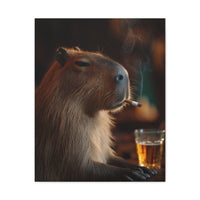 Capybara Had a Long Day Canvas Print