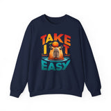 Take It Easy Capybara Relaxing Design Unisex Sweatshirt
