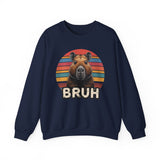 Retro Capybara Bruh Expression Unisex Sweatshirt